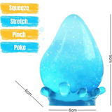 Dream Drop Glitter Fidget Toy – Squishy Sensory Ball with Base for Kids & Desk Relief