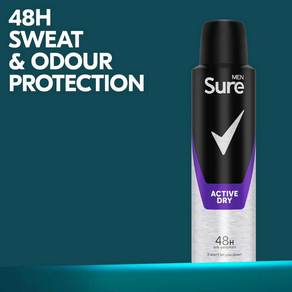 Men’s Anti-Perspirant Deodorant Spray 48h Protection, MotionSense, 6x150ml Pack