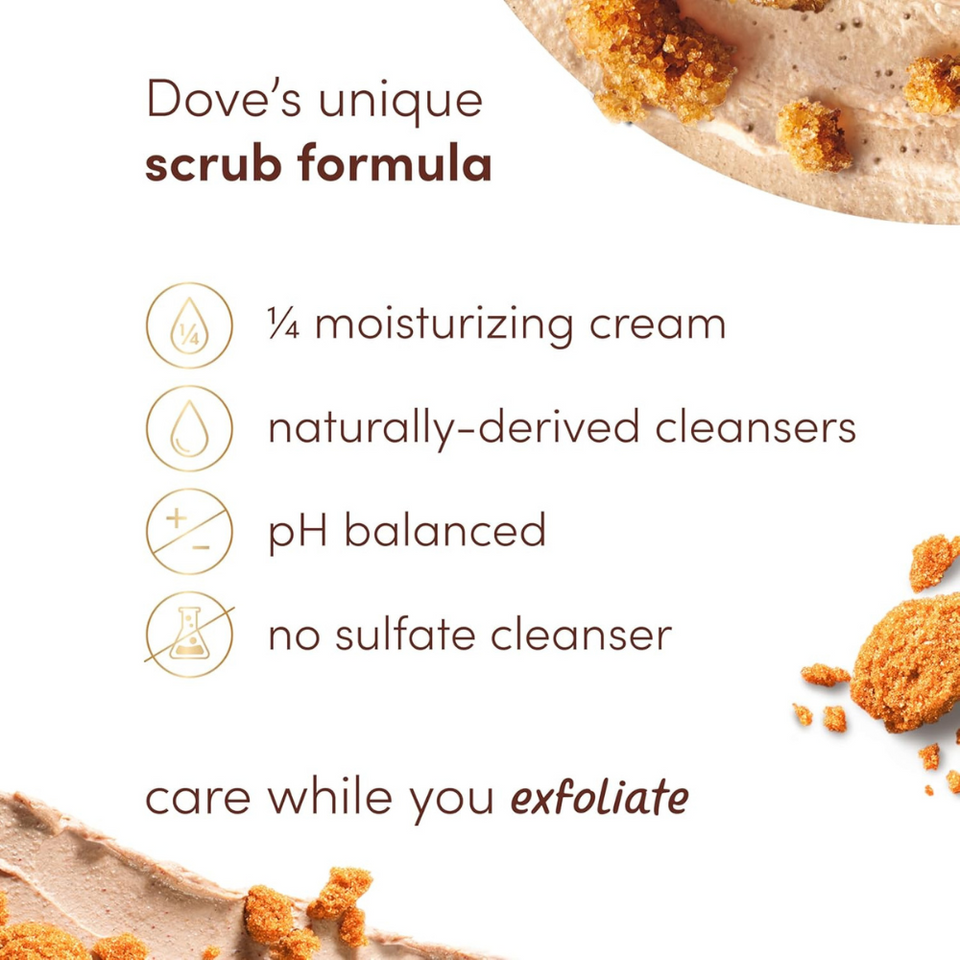 Brown Sugar & Coconut Butter Body Scrub – Exfoliates & Nourishes for Radiant Skin, 15 oz