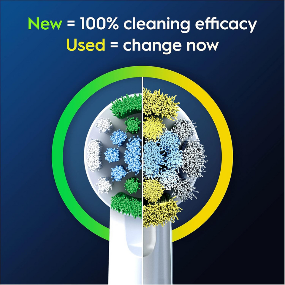 Electric Toothbrush Heads – X-Shape Bristles for Deep Plaque Removal, Pack of 8