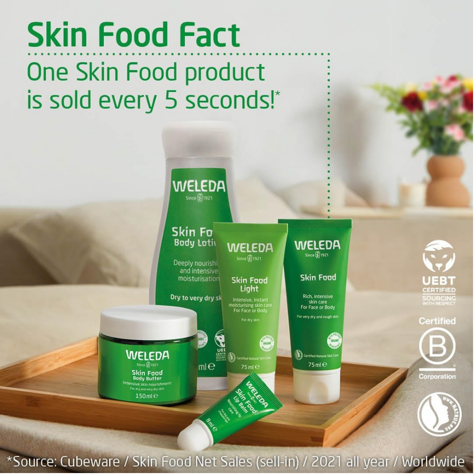 Skin Food Moisturiser for Dry Skin | Face & Body Cream, Organic & Multi-Purpose | 75ml
