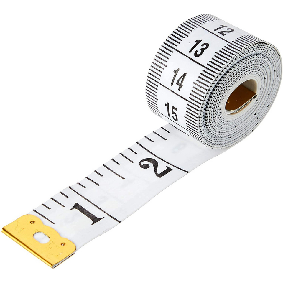 Dual Sided Body Measuring Tape 60 Inch/150cm with BMI App & eBook | Sewing & Waist Use