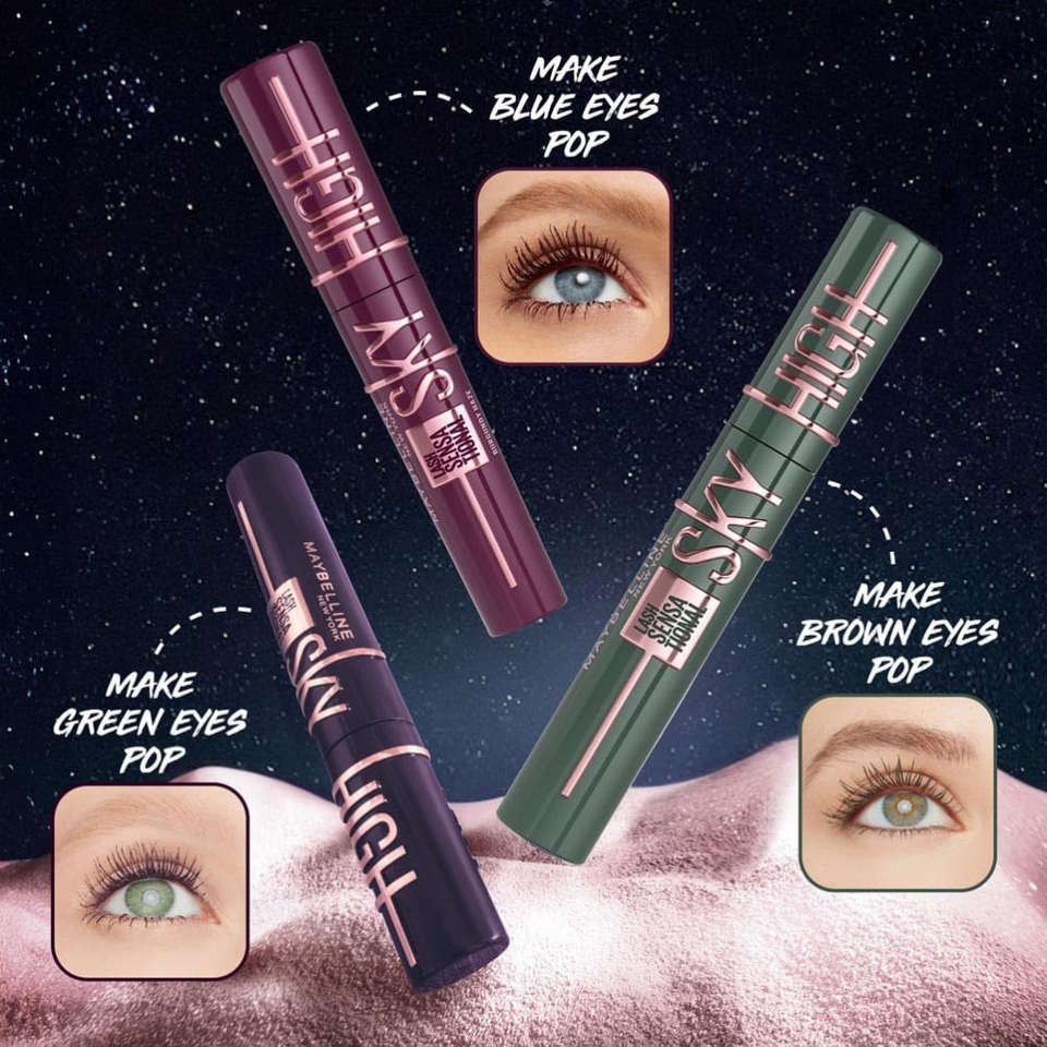 Sky High Volumizing & Lengthening Mascara | Flake-Free Washable Formula – 7.2ml
