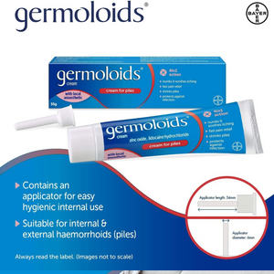 Hemorrhoid Relief Cream with Anaesthetic for Pain & Itch | 55g | Fast-Acting Formula