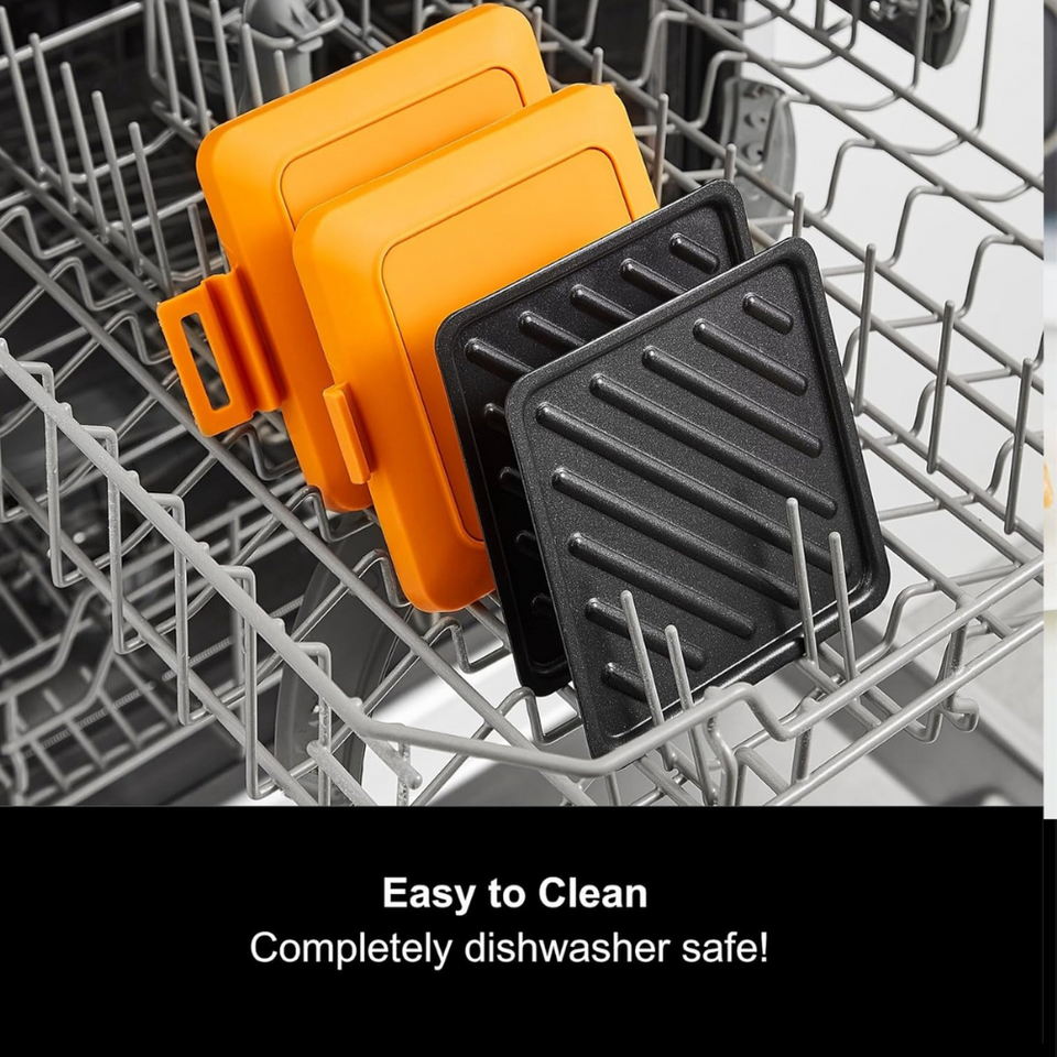 Microwave Toastie Maker & Grill – Non-Stick, Silicone, Compact, Dishwasher Safe