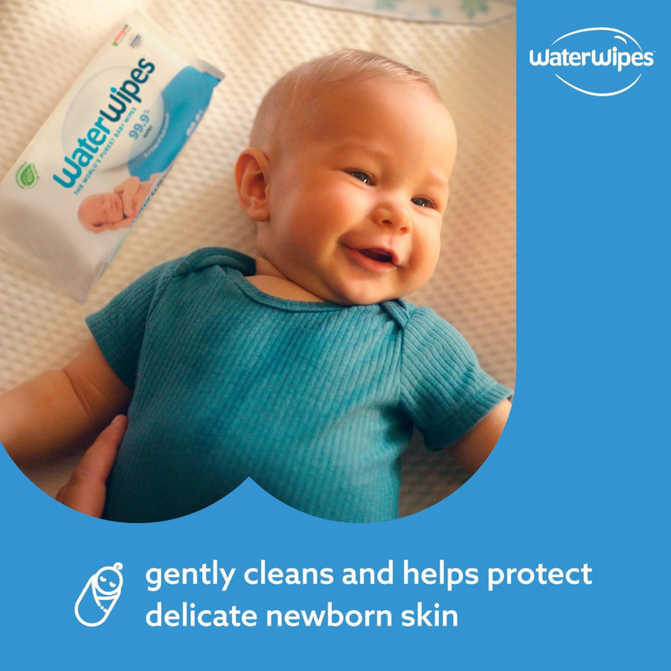 Plastic-Free Baby Wipes – 720 Count, 99.9% Water, Unscented, Biodegradable, Sensitive Skin
