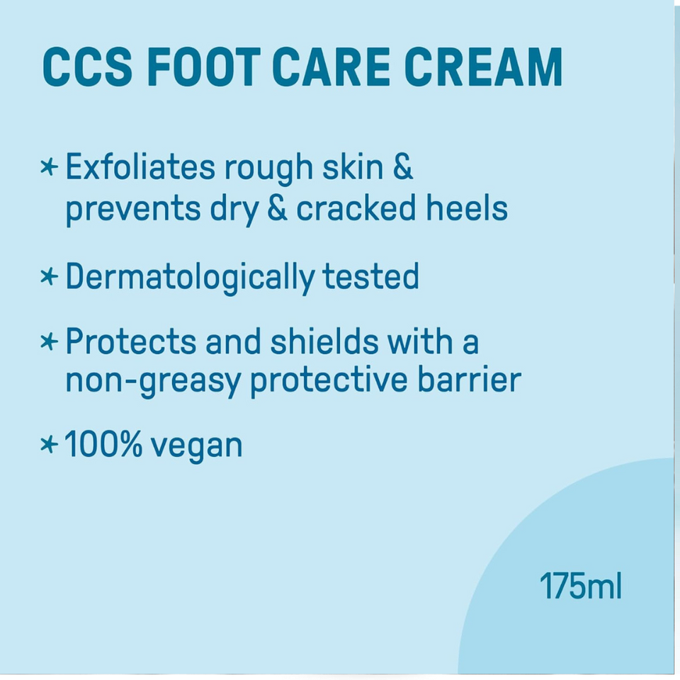 Foot Care Cream for Dry & Callused Feet, 10% Urea & Eucalyptus, Diabetic Friendly – 175ml