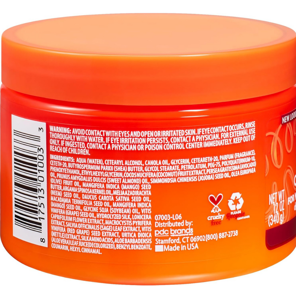 Coconut Curling Cream for Curly Hair – Frizz Control & Moisture, Shea Butter, 340g