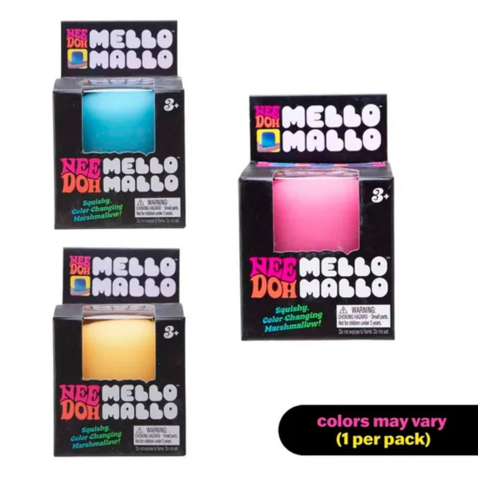 Mello Mallo Color-Changing Stress Ball – Squishy Doh-Filled Marshmallow Sensory Toy