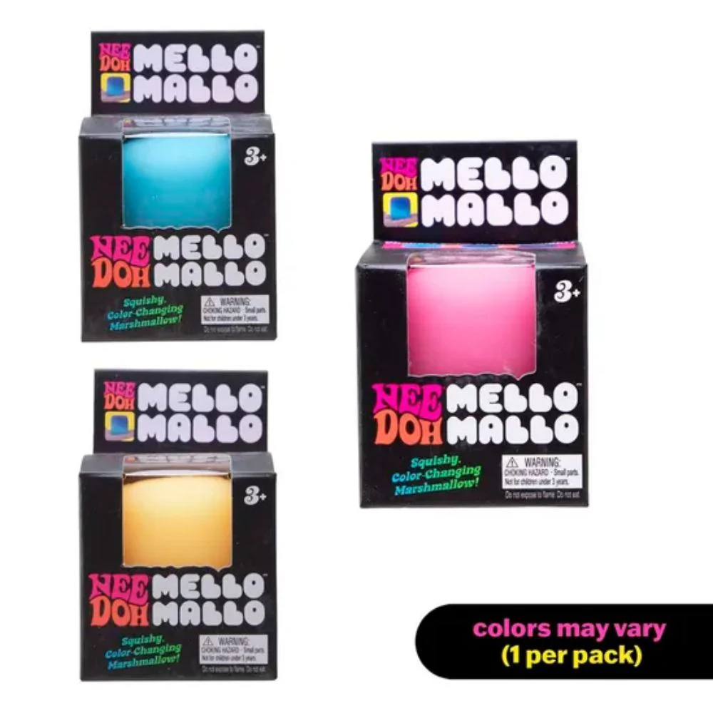 Mello Mallo Color-Changing Stress Ball – Squishy Doh-Filled Marshmallow Sensory Toy