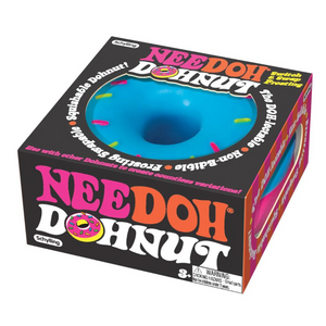 Donut Squishy Fidget Toy for Kids – Colorful Stress Ball with Removable Frosting