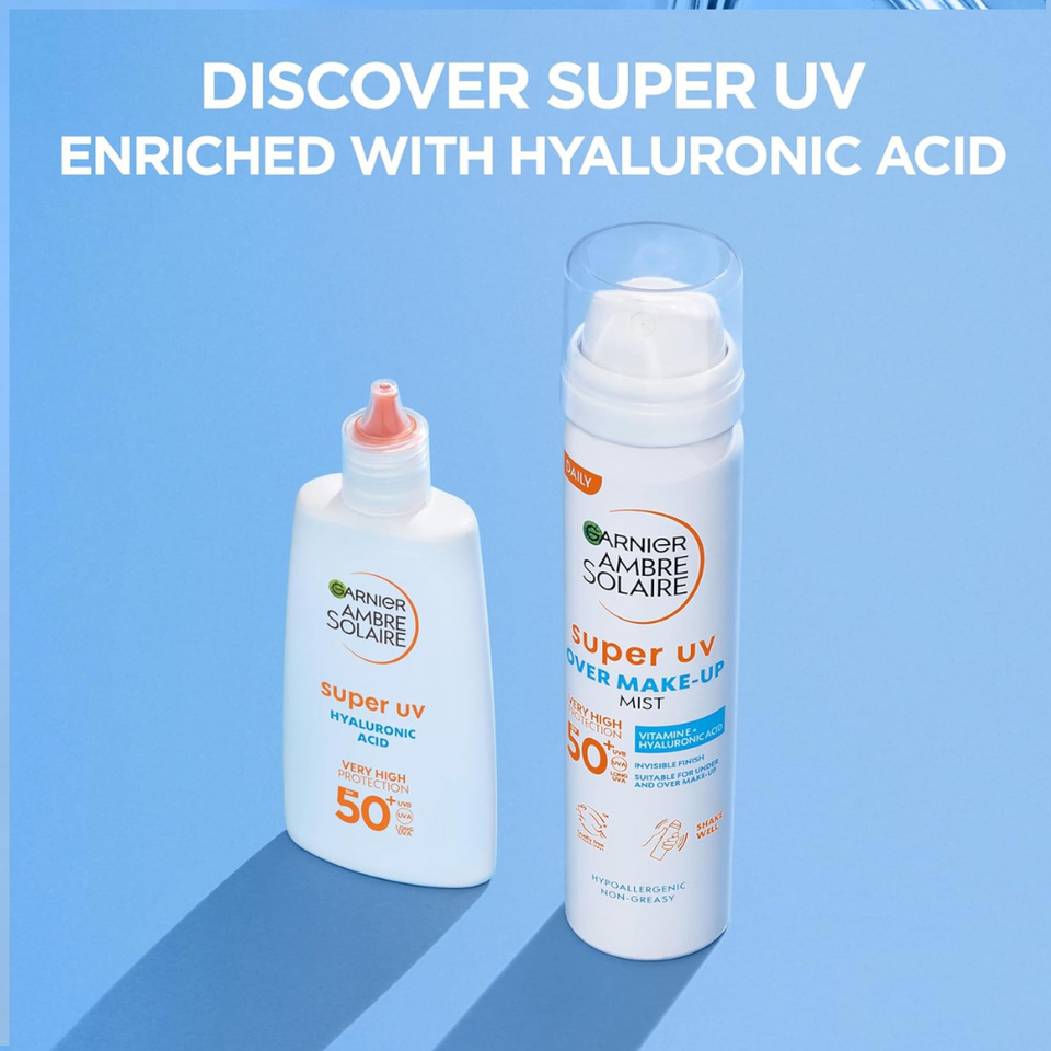 SPF50+ UV Protection Mist | Hydrating Over-Makeup Sunscreen Spray – 75ml