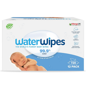 Plastic-Free Baby Wipes – 720 Count, 99.9% Water, Unscented, Biodegradable, Sensitive Skin