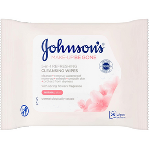 Makeup Remover Wipes for Normal Skin | Alcohol-Free Cleansing Wipes - 25 Count
