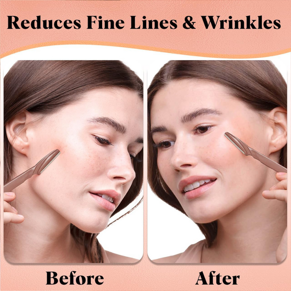 Peel Off Lip Stain Masque – LonFace Razors for Women & Men – Dermaplaning Blades, Hair Remover & Exfoliator (12-Pack) Lasting, Waterproof Matte Lip Tint in Whimsical Nude