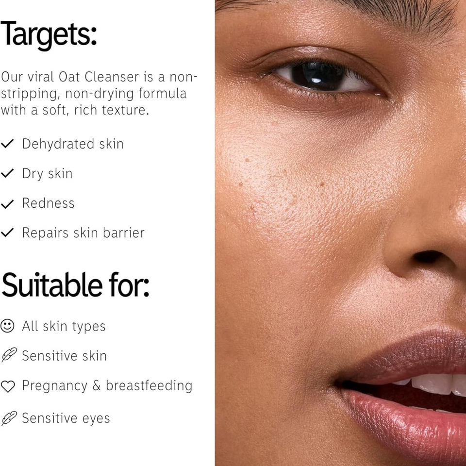 Oat Cleansing Balm 150ml – Gentle Makeup Remover for All Skin Types, Vegan & Nourishing
