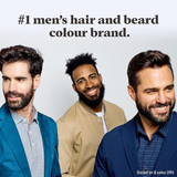 Moustache & Beard Dye M45 – Dark Brown Black, Grey Coverage, Brush Included, 28g