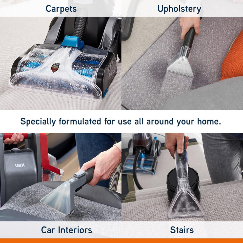 Carpet Cleaner Solution 1.5L – Rose Scented Stain Remover for Carpets & Upholstery