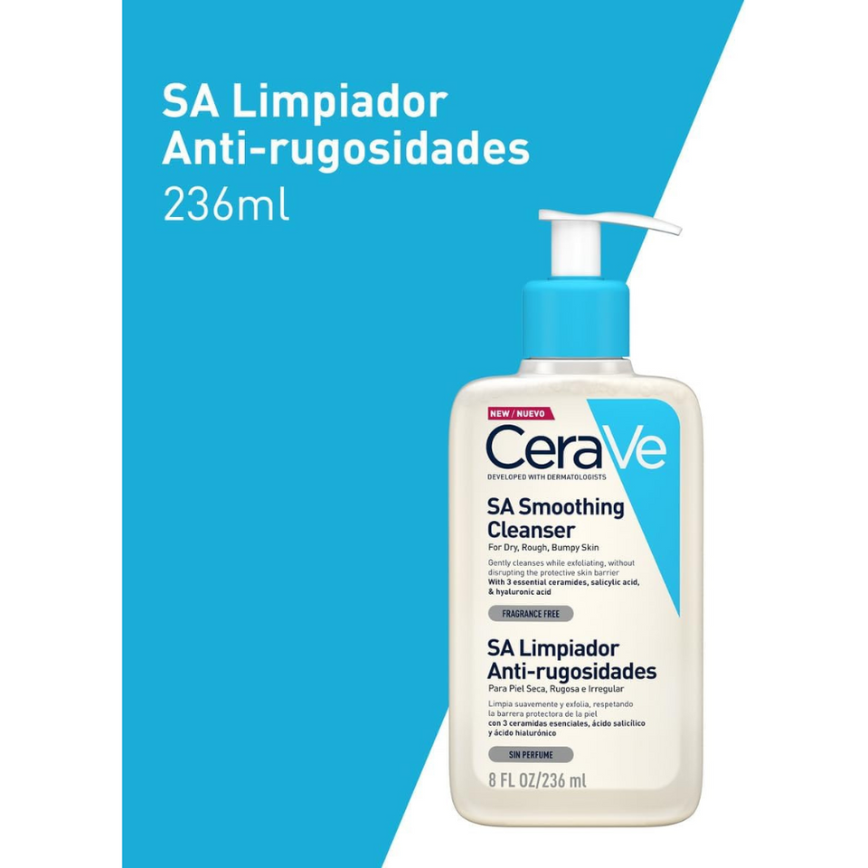 SA Smoothing Cleanser with Salicylic Acid for Dry, Rough & Bumpy Skin – 236ml