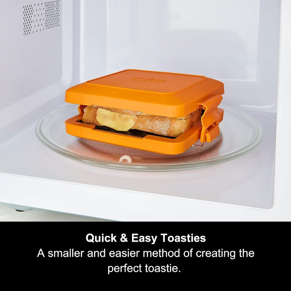 Microwave Toastie Maker & Grill – Non-Stick, Silicone, Compact, Dishwasher Safe