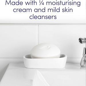 Moisturising Beauty Soap Bars for Sensitive Skin – 4 Pack (4 × 90g) with ¼ Cream