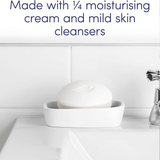 Moisturising Beauty Soap Bars for Sensitive Skin – 4 Pack (4 × 90g) with ¼ Cream