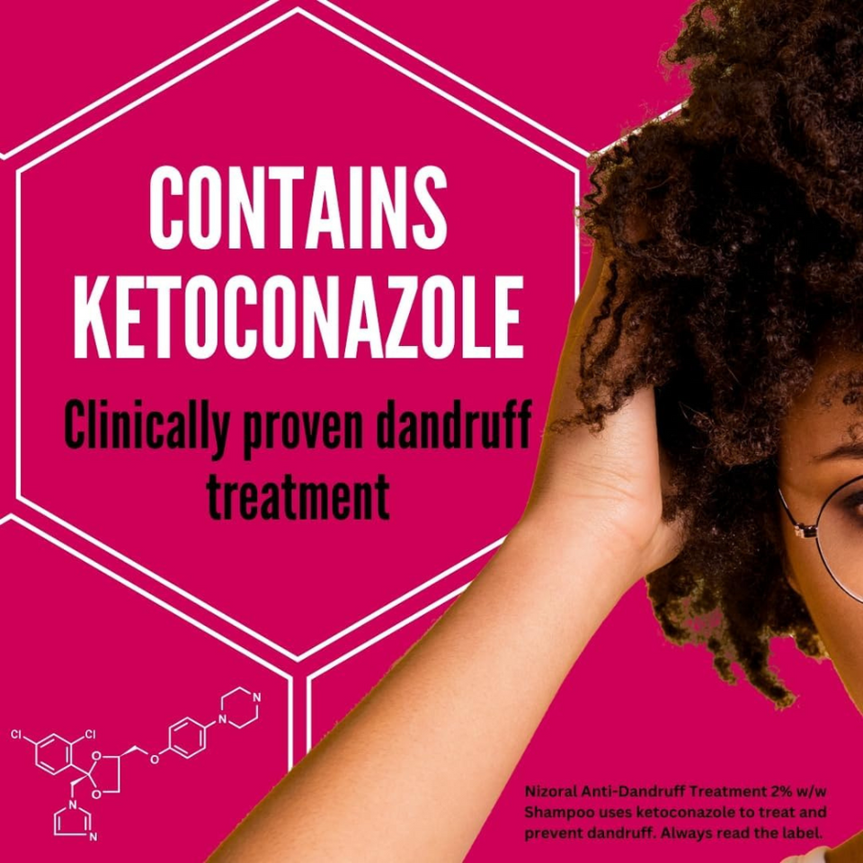 Anti-Dandruff Treatment Shampoo 60ml – Controls Itchy, Flaky Scalp with Ketoconazole