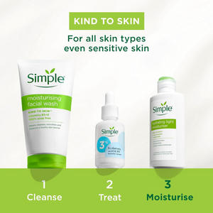 Hydrating Light Moisturiser for All Skin Types, with Pro-Vitamins B5 & E – 125ml