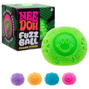 Fuzz Ball Flower Power Fidget Toy – Soft Silky Stress Ball for Kids & Sensory Play