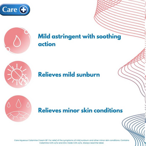 Calamine Cream for Sunburn, Itchy Skin & Dryness Relief | Adults & Kids | 100g Tube