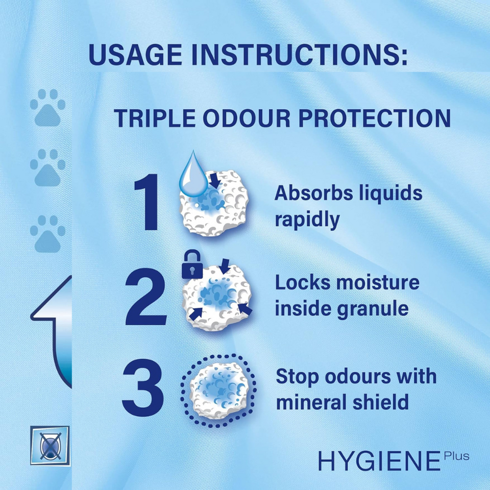 Hygiene Plus Non-Clumping Cat Litter – 20L Natural Absorbent Litter for Cats & Kittens