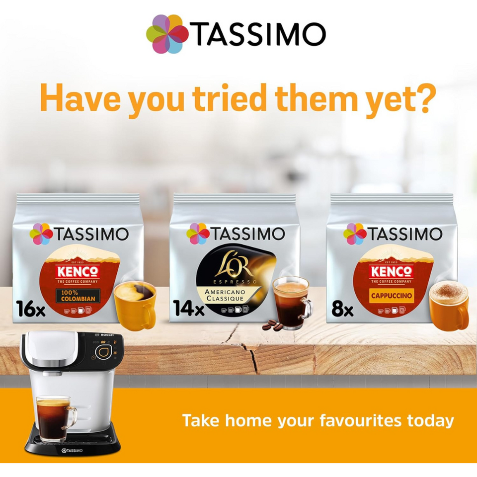 Americano Coffee Pods x80 | Compatible with Tassimo Machines | Medium Roast, 5 Packs
