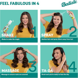 Dry Shampoo Spray Blush Scent 200ml | No Rinse Hair Refresher for Oily Hair & Volume Boost