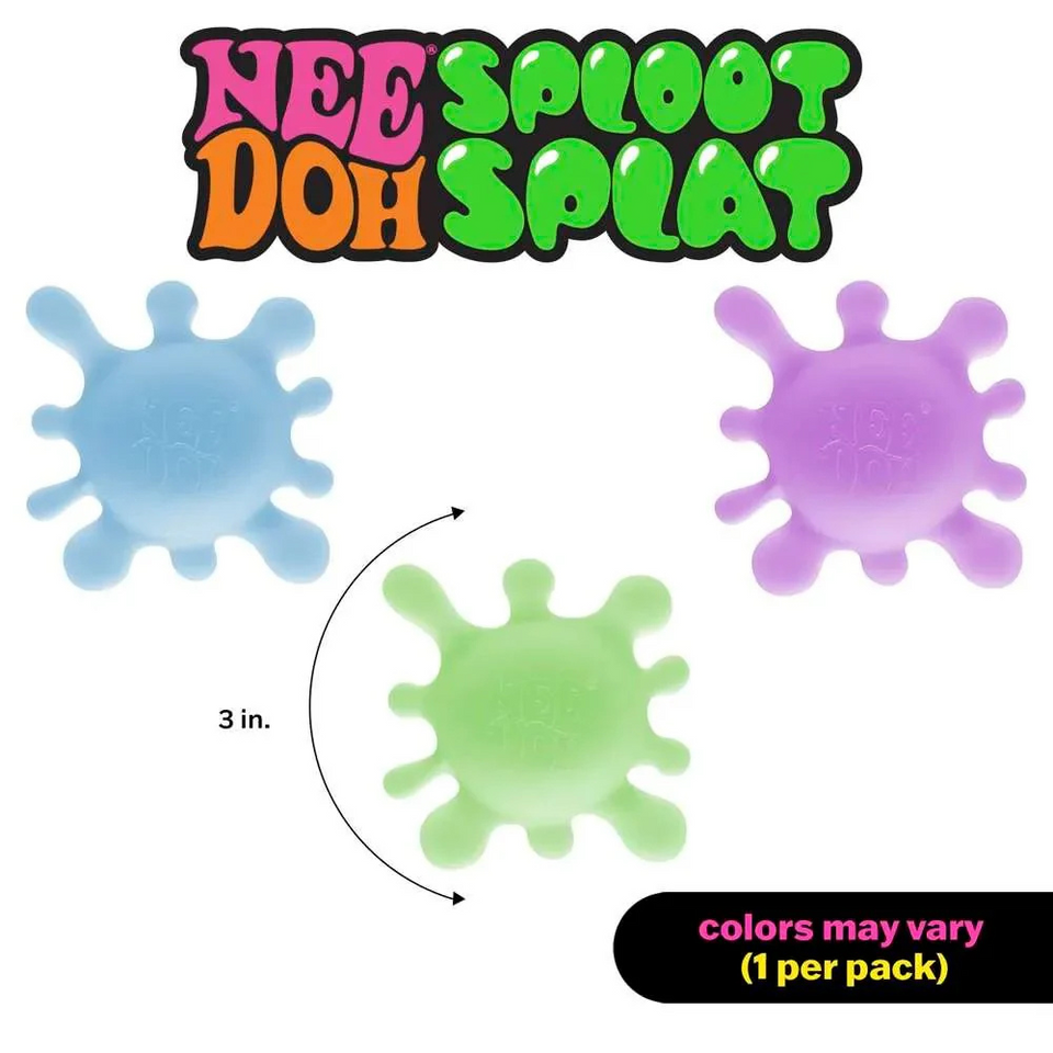 Sploot Splat Stretchy Fidget Toy – Squishy Blob-Like Sensory Ball for Kids (1 Random Color)