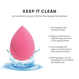 Latex-Free Makeup Sponge Blender – Soft Pink Beauty Tool for Foundation & Concealer