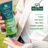 Organic Aloe Vera Gel 100ml | Soothing & Cooling for Dry, Irritated Skin | Vegan & SLS-Free