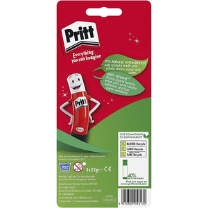 Glue Stick Pack of 3 – Child-Friendly, Strong Craft Adhesive for School & Office, 22g Each