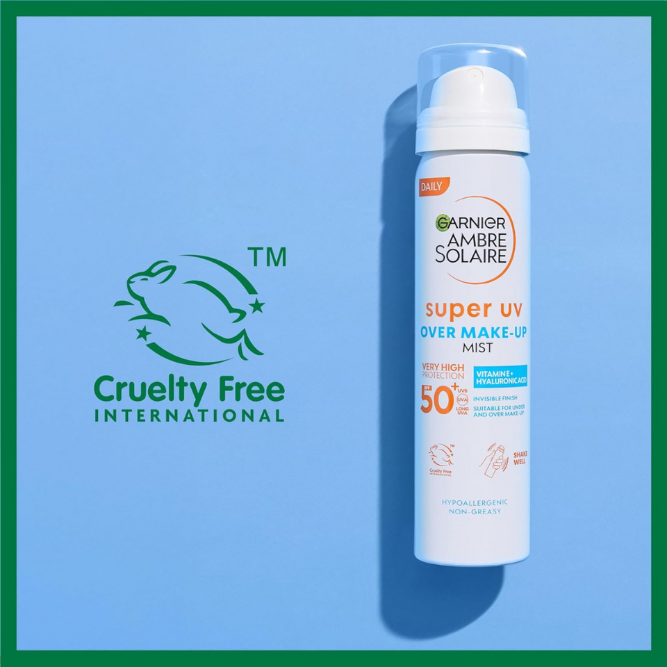 SPF50+ UV Protection Mist | Hydrating Over-Makeup Sunscreen Spray – 75ml