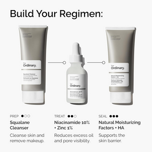 Niacinamide 10% + Zinc 1% Brightening Serum for Blemish-Prone Skin, 30ml | Vegan & Fragrance Free