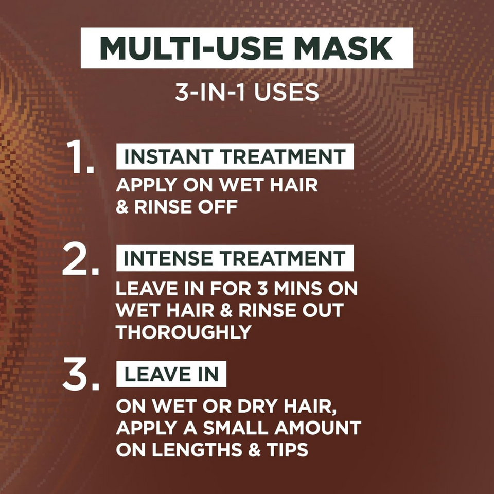 3-in-1 Hair Mask for Frizzy & Curly Hair – Coconut Oil, Vegan, Anti-Frizz Treatment, 400ml