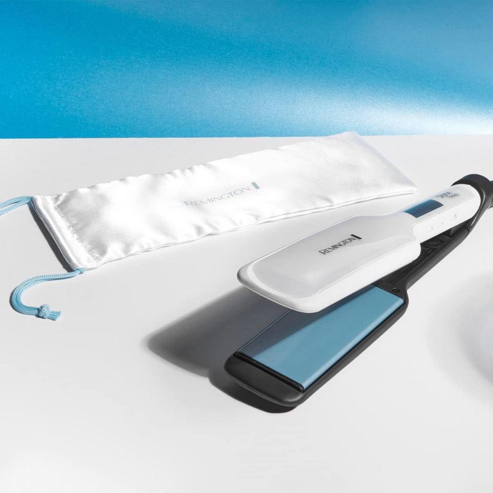 Shine Therapy Wide Hair Straightener – Ceramic Plates with Argan Oil, 9 Heat Settings, S8550