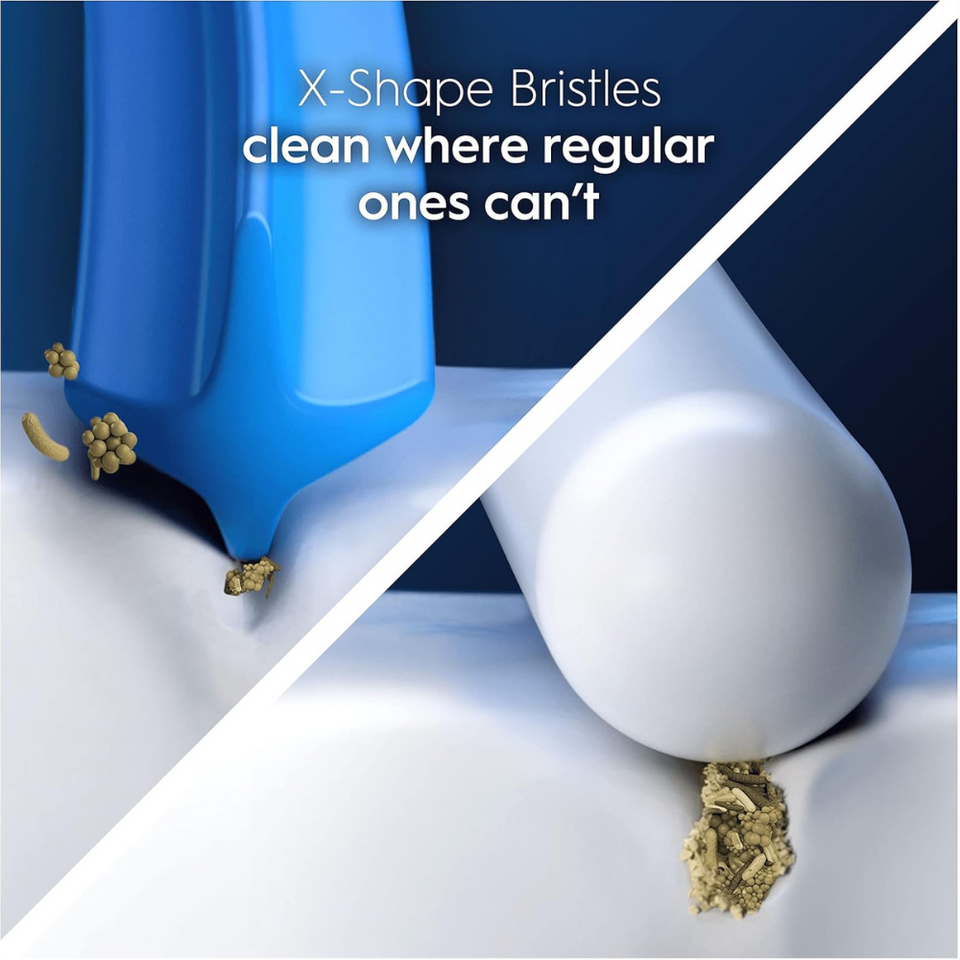 Electric Toothbrush Heads – X-Shape Bristles for Deep Plaque Removal, Pack of 8