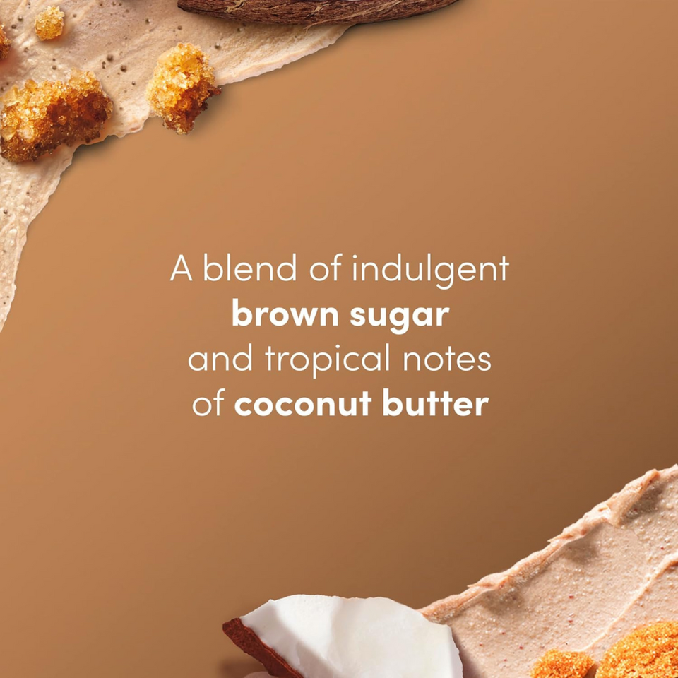 Brown Sugar & Coconut Butter Body Scrub – Exfoliates & Nourishes for Radiant Skin, 15 oz