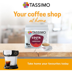 Americano Coffee Pods x80 | Compatible with Tassimo Machines | Medium Roast, 5 Packs