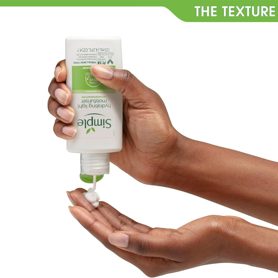 Hydrating Light Moisturiser for All Skin Types, with Pro-Vitamins B5 & E – 125ml