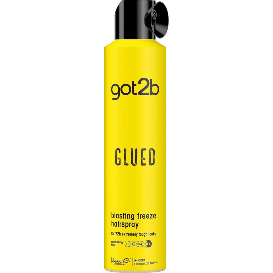 Strong Hold Hairspray Freeze Spray for All Hair Types, 72-Hour Vegan Silicone-Free 300ml