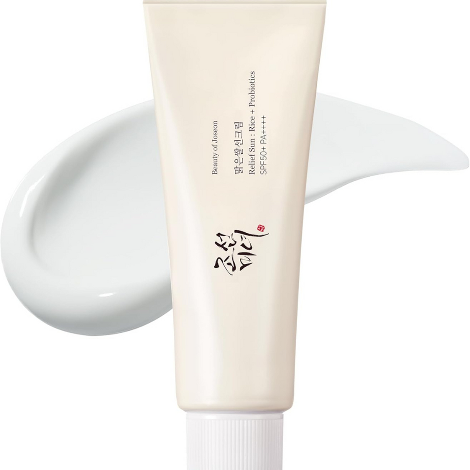 Relief Sun SPF 50+ Rice & Probiotics Sunscreen | Lightweight Hydrating Korean Sun Cream 50ml