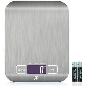 Digital Kitchen Scale – 5kg/1g Stainless Steel Food Scale with LCD Display & Tare Function