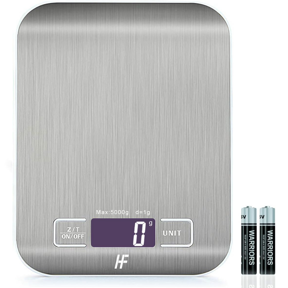 Digital Kitchen Scale – 5kg/1g Stainless Steel Food Scale with LCD Display & Tare Function