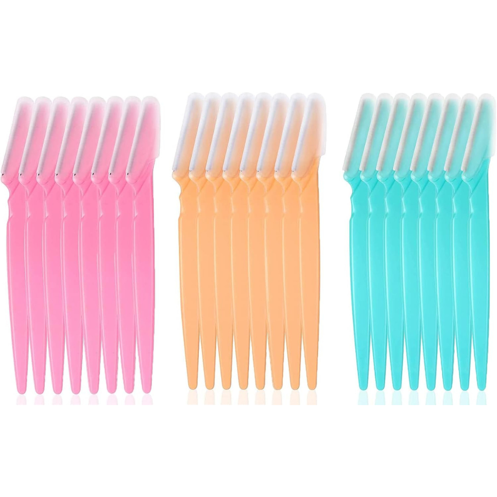 Eyebrow Razors & Facial Hair Remover for Women & Men, Dermaplaning Tool – 24PCS